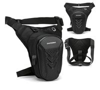 BBAIYULE Motorcycle Leg Bag, Multifunctional Thigh Bag with Removable Leg Loops, Drop Leg Bag, Black, for Cycling, Hiking, Camping, Men and Women (Arrow Direction Style)