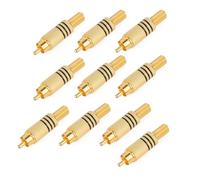 Bbajszx 10Pcs Professional Connectors Socket Connectors Converters Sound Video Adapter Transmission Sound Socket Stereophonic Structure Outlet