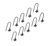 Bbajszx 10Pcs / set Short 25cm Type C Female Data Line with Stripping and Tinned Wire Ready for Quick Installation in Panel Type C Extension Cord