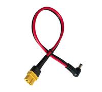 Bbajszx 14AWG Battery Connector Power Adapter Cable, 30 Cm Copper PVC Wire with Side-Entry Round Plug for Portable Energy Projects