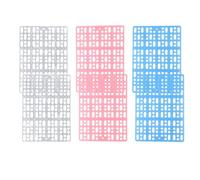 Bbajszx 6Pack Cage Floor Mats Breathable Grids Design Foot Mat for Small Pet Rabbits Hamsters Habitat Accessories Chew-Resistant Cage Mats for Rodents