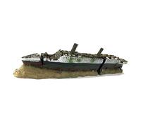 Bbajszx Aquariums Decoration Sinking Titanics Model Shipwrecks Ornaments Natural Resins Fish Tanks Castles Fish Tanks Marine Ship Accessory