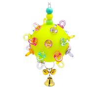 Bbajszx Chewable Activity Ball Cage Hanging Chew Toy for Various Size Bird Curiosity Development Birds Training Accessory Chew Toy for Boredom Relief