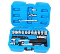 Bbajszx Complete 29Piece Ratcheting Socket Wrench Set Including Storage Box for Easy Transportation Deal for Automotive Repairs Search Engine Metal Outlets