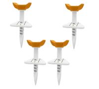 Bbajszx Cup Head Ball Rest Set for Casual Fairway Starts, 4 Piece Molded Golf Gear with Printed Depth Guide, Pocket Carry Box Golf Set Cup Head Marker Lines Depth Numbers Tee-off Practice Ball