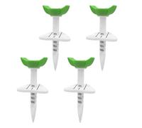 Bbajszx Cup Head Ball Rest Set for Casual Fairway Starts, 4 Piece Molded Golf Gear with Printed Depth Guide, Pocket Carry Box Golf Set Cup Head Marker Lines Depth Numbers Tee-off Practice Ball