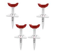 Bbajszx Cup Head Ball Rest Set for Casual Fairway Starts, 4 Piece Molded Golf Gear with Printed Depth Guide, Pocket Carry Box Golf Set Cup Head Marker Lines Depth Numbers Tee-off Practice Ball