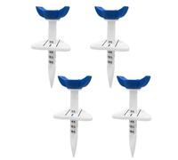 Bbajszx Cup Head Ball Rest Set for Casual Fairway Starts, 4 Piece Molded Golf Gear with Printed Depth Guide, Pocket Carry Box Golf Set Cup Head Marker Lines Depth Numbers Tee-off Practice Ball