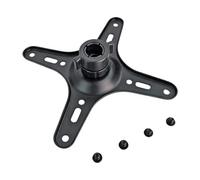 Bbajszx Display Mount Adapter Bracket for Portable Workstation Setup, Mount Plate, 17mm Socket Hub, 50 75 100 Compatibility, Iron Body, Included Screws