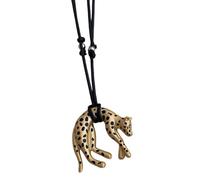 Bbajszx Featuring Retro Leopard Designs Pendant on Necklace in Sturdy Alloy for Various Occasions Metal Leopard Pendant Designed for Long Time Wear to Accentuate Neckline