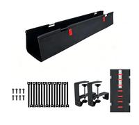 Bbajszx Flame Resistant Computer Wire Tray for Home Desk Keeps Cords Hidden and Neat 120cm Long Oxford Fabric Cable Tray