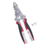 Bbajszx Foldable Wire Strippers with Electricity Measurement Function 16 in 1 Easy Multifunction Wire Stripping Pliers Professional Electrician Tool