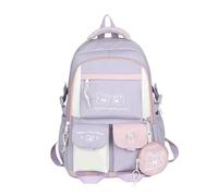 Bbajszx Functional School Bag for Middle and High School Students Delicate and Practical Backpack Book Travel Daypack Book