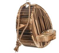 Bbajszx Garden Decor Butterfly Shelter Wooden House with Rope Loop, Outdoor Terrace Balcony Accent, Observation Piece, Nature Corner Rest Stop Pollinator Corner Nature Watching Ornament Rest House