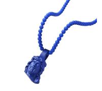 Bbajszx Hip Hop Christ Beaded Chain Pendant Necklace Men ' s Portrait Religious Statement Jewelry for Daily Wear Men ' s Jewelry