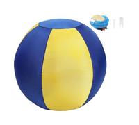 Bbajszx Interactively Dog Training Ball Inflatable with Zippers for Space Saving Helping Release Energy Reduce Destruction Dog Playing Toy