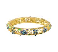 Bbajszx Luck Clovers Charm in Enameled with Ethnic Designs and Drip Oil Art for Elegant Comfortable Drip Oil Craftsmanship Symbolizing Luck Love and Hope