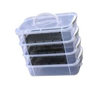 Bbajszx Mealworm Breeding Box Transparent Corn Worm Feeding Farm Bins Mealworm Farm for Bearded Birds Chickens Frogs Crickets Breeding Box