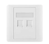 Bbajszx Multi Port RJ45 Wall Plugs Panel Supports Gigabit Data Transfer & Easy Cable Management Modern Styles Internet Outlet Cover Componentized Net Panel, G