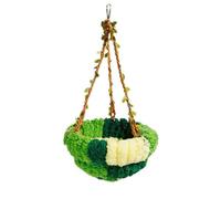 Bbajszx MultiPurpose Parrots Hammock Bed Plush Nest Habitats Place Hanging Bed with Detachable Design Easy Mounted for Bird Cage Bird Hammock