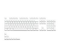 Bbajszx PBT Blend Translucent Keycap Bundle Side-Printed OEM Profile 113-Piece Coverage for Makeover Play Keyboard Customization Keycaps Side Print Translucent Jelly Keyset Oem Desk, White