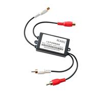 Bbajszx RCA002 Stereo Isolator Two-Channel Analog Connector, Passive Inline Hum Filter with Gold-Plated Plugs for Car, Home Stereo, Amplifier, Mixer Isolator Ground Loop Hum Filter Analog Adapter
