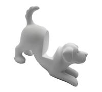 Bbajszx Reading Table Phone Holder Dog Shaped Display for Message Viewing, Charming Accent Sofa Arm, Side Cabinet, Journal Station Decor