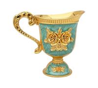 Bbajszx Refined European Engraved Alloy Champagne Glass with Floral Patterns for Formal and Home Decor Premium Dinner Drinkware