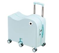 Bbajszx Ride-on Luggage Suitcase with Six-Wheel Rolling Base, Hard Shell Travel Case, Pull Handle, Airport Waiting Ride on Luggage Rolling Travel Suitcase Hard Shell Six Wheel Footrest Pull Handle