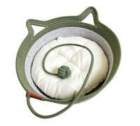 Bbajszx Round Basket for Cozy Corners, Green and white