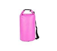 Bbajszx Strong Waterproof Bag Roll Top Seal 500D PVC Fabric Shoulder Bag for Rafting and Beach Swimming 5L to 30L Size Option River Rafting Gear, Rose red 15L