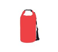 Bbajszx Strong Waterproof Bag Roll Top Seal 500D PVC Fabric Shoulder Bag for Rafting and Beach Swimming 5L to 30L Size Option River Rafting Gear, Red 15L