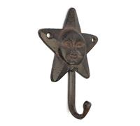 Bbajszx Sturdy Cast Iron Hanging Hook with Sun and Star Designs Great for Home Offices Decoration Garden Hanger Permanent Metal Hook