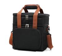 Bbajszx Thermals Oxfords Bags with Double Layer and Adjustable Shoulder Strap High Capacity Coolers Lunch Box for Commutes Expandable Double Deck Lunch Box