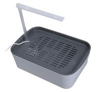 Bbajszx USB Bird Bath Basin Automatic Water Circulation Tub for Parrots Use with Quiet Operate and Adjustable Water Flows Automatic Bird