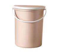 Bbajszx Wall Mounted Trash Can Waste Bin with Lid for Trailer Motorhome Campers Caravans Boat Use 10 Liter ABS Garbage Bin Burst Up Lid Garbage, Khaki