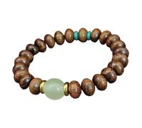 Bbajszx Wood Abacus Bead Adjustable Wristband Natural Unisex for Adults Adjustable Wooden