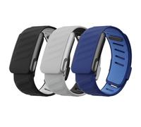 BBAMEN 3 Pack Silicone Sport Bands Compatible with WHOOP 5.0/MG Band for Men Women - Soft, Breathable & Comfortable, Adjustable Waterproof Replacement Wristbands Straps- Not Compatible with Gen 4