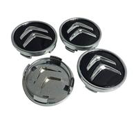 BBASDF 4 Pieces Car Hub Centre Caps for Citroen C4 II/2 Grand Picasso 2013-2016, Aluminum Wheel Center Caps with Car Logo Emblem Sticker Accessories Wear Resistant Anti Rust,A-60MM