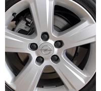 BBASDF 4pcs 54mm Car Hub Centre Caps for Opel Agila, Auto Logo Wheel Center Cover Sunscreen Waterproof Styling Accessories,Silver