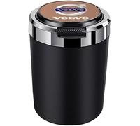 BBASDF Car Ashtrays for Volvo EX30 2023 2024, Car Ashtray with Lid Smell Proof,Portable Ash Tray Flame Retardant Ashtrays Stainless Smokeless Lid Easy Clean,C