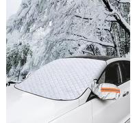 BBASDF Car Windshield Cover Pefect Fit for Opel Vauxhall Crossland X 2017-2019 2020 2021, Heavy Duty Ultra Thick Protective Windscreen Cover - Snow Ice Frost Sun UV Dust Water Resistant,2
