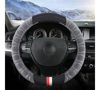 BBASDF Plush Car Steering Wheel Cover for Ford B-Max B232 I 2012-2017, Anti-Slip Winter Car Interior Decoration Supplies Elastic Comfortable Steering Wheel Accessories,Grey