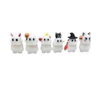 BBASILIYSD Ghostees Mystery Phone Buddy,Stick-On Halloween Ghost & Pumpkin Phone Topper, Mini P-hone Figure Surprise Toy,Peel-and-Stick Design Figurine,for All Mobile P-hones, Fun Desk Accessory