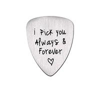 BBASILIYSD Guitar Picks Steel Jewelry Ukulele Accessories Pick Guitar Carved Forever Steel Pick You Accessories Supplies Guitar Guitar