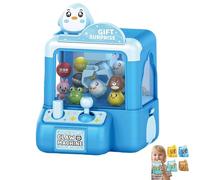 BBASILIYSD Mini Claw Machine for Kids,Mini Animals Vending Machine Electronic Arcade Game,Animal Theme Arcades Game Party Toy,for Girls Boys Ages 3-8 Cute Animal Theme Plush Home Small G-ame