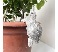 BBASILIYSD Tortoise Figure Plant Pot Hanger,Sea Turtle Figure Plant Pot Hanger,Resin Hanging Turtle Statue,Cute Animal Hanging Turtle Statue,for Yard Garden Vase Patio Pond Decorations
