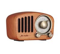 BBASILIYSD Vintage Retro Bluetooth 5.0 Speaker Classic Walnut Wooden FM Radio Old Fashioned Enhancement Strong Classic Loud Style Bass