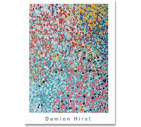 BBAUER Damien Hirst Poster Cherry Blossoms Canvas Painting Damien Hirst Wall Art Damien Hirst Prints For Living Room Home Decor Picture 50x70cm No Frame