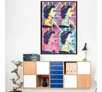 BBAUER Elizabeth ii Queen Poster Fashion Queen Portrait Wall Art Elizabeth ii Queen Prints Pop Canvas Painting For Home Decor Picture 50x70cm No Frame